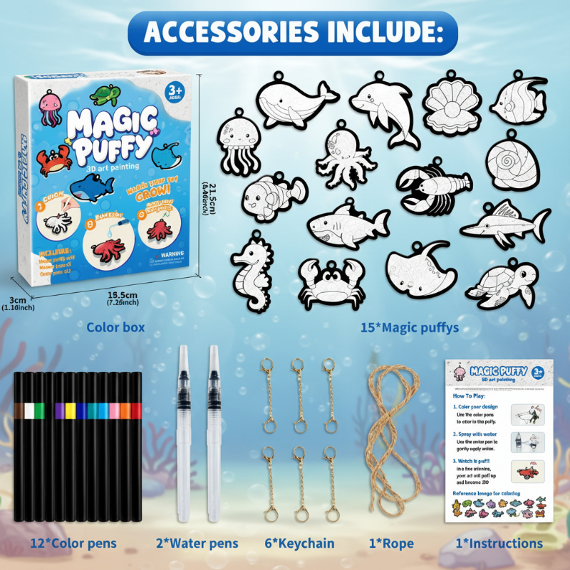 Magic Puff Paint – Creative & Interactive – Craft Set with Magical Foam Texture