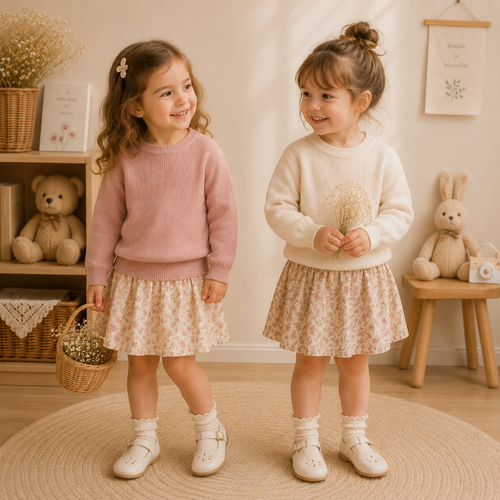 Thin Cotton Pullover – Light & Comfort – Knitted Kids Sweater