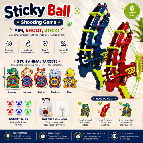 Sticky Ball Shooting Game – Active & Interactive – Dart Set