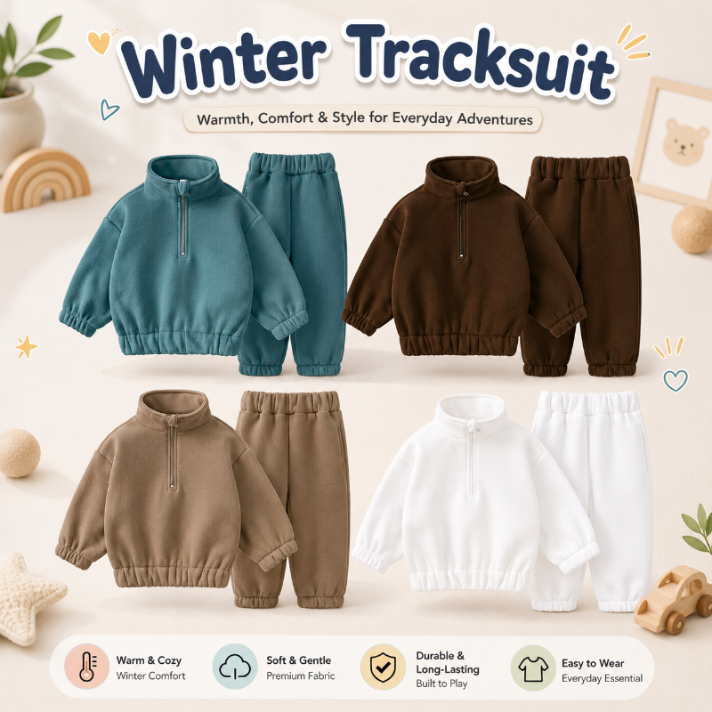Winter Tracksuit – Warm & Comfort – Winter Kids Clothing Set