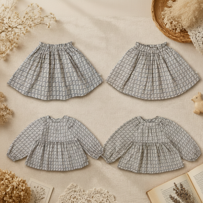 Cherry Shirt & Skirt – Cute & Airy – Kids Clothing Set
