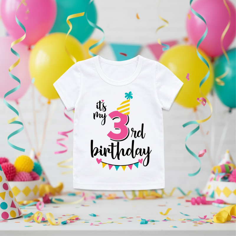 Birthday Graphic Tee – Cute & Breezy – Birthday Kids T-shirt
