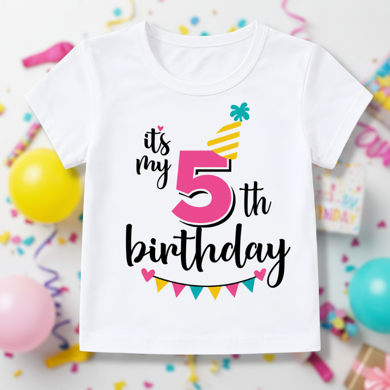 Birthday Graphic Tee – Cute & Breezy – Birthday Kids T-shirt