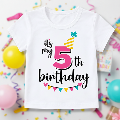 Birthday Graphic Tee – Cute & Breezy – Birthday Kids T-shirt