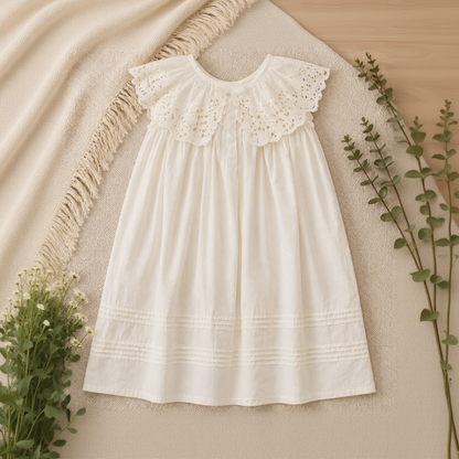 Sleeveless Dress – Elegant & Comfortable – Lace Collar Dress