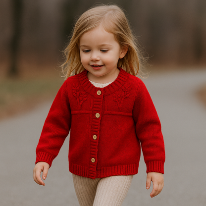 CozyCub – Comfortable & Stylish – Knitted Children's Cardigan Sweater