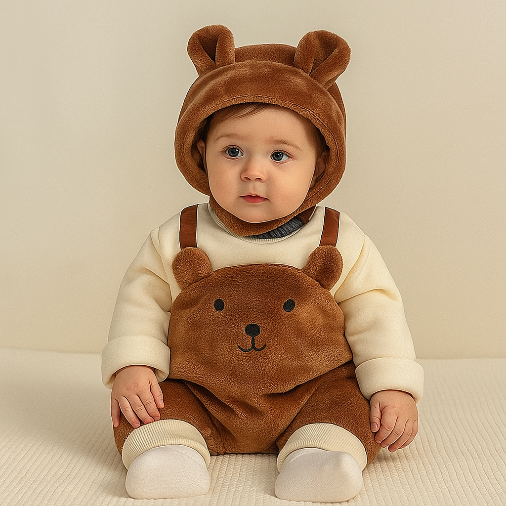 MiniSnow – Cozy & Protective – Plush Bodysuit & Hat