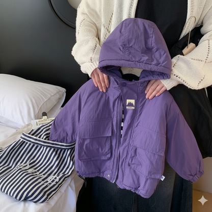 LiloWear – Windproof & Water-Repellent – Children's Wind Jacket with Hood