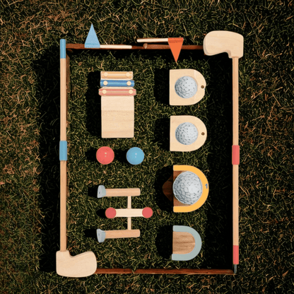 Mini Golfers – Outdoor Fun Start – Wooden Golf Toy Set