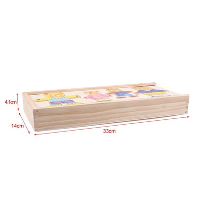 Woods™ | Wooden Dress-Up Puzzle 'Boris'