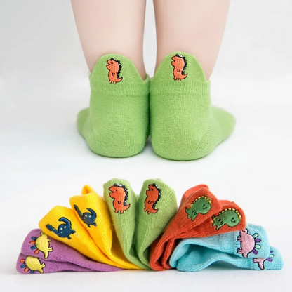 PlayfulToes – Colorful & Soft – Low Children's Socks (Set of 5)