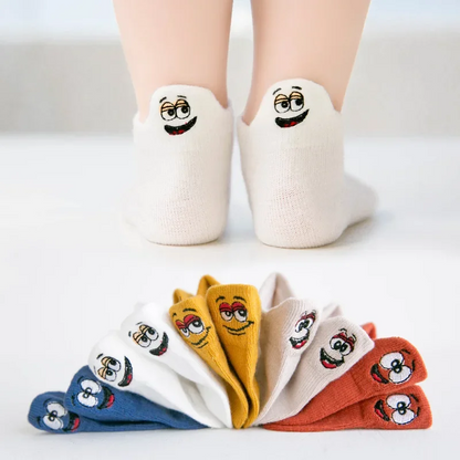 PlayfulToes – Colorful & Soft – Low Children's Socks (Set of 5)