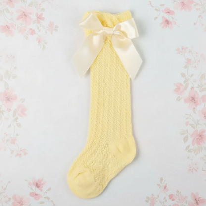 LittleCharm – Soft & Stylish – Girls' Knee Socks with Bow