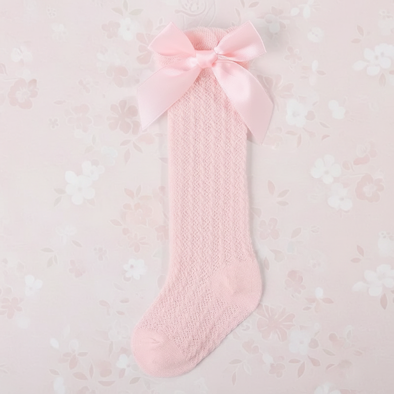 LittleCharm – Soft & Stylish – Girls' Knee Socks with Bow