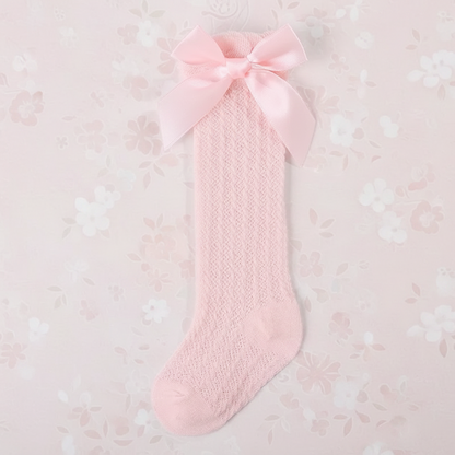 LittleCharm – Soft & Stylish – Girls' Knee Socks with Bow