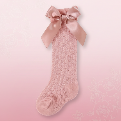 LittleCharm – Soft & Stylish – Girls' Knee Socks with Bow