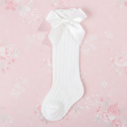 LittleCharm – Soft & Stylish – Girls' Knee Socks with Bow