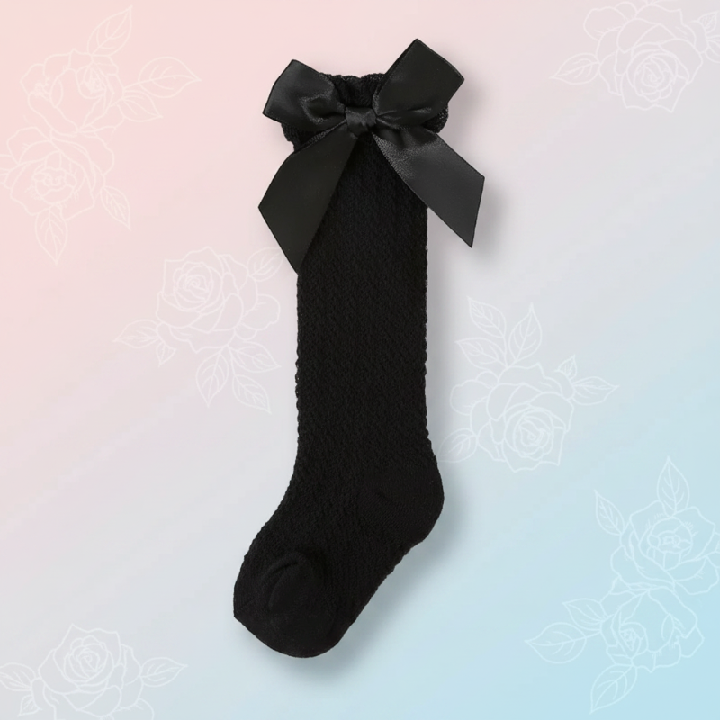 LittleCharm – Soft & Stylish – Girls' Knee Socks with Bow