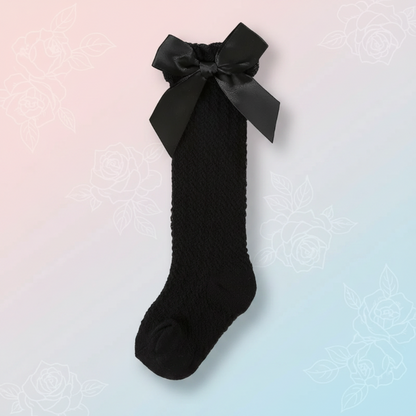LittleCharm – Soft & Stylish – Girls' Knee Socks with Bow