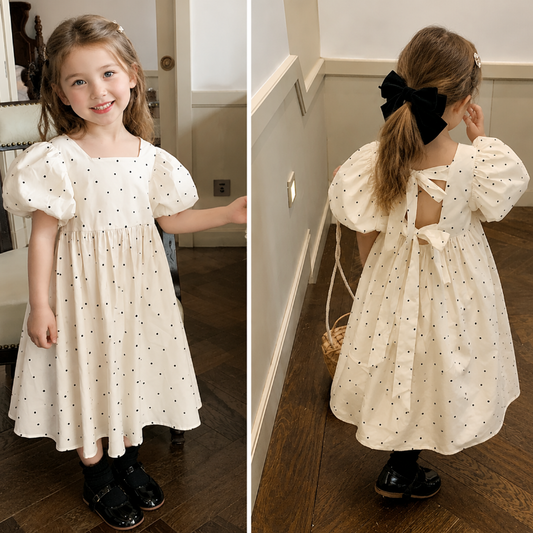 Kids Girls Dress | Double Layer Skirt | Elastic Waist Soft Fabric