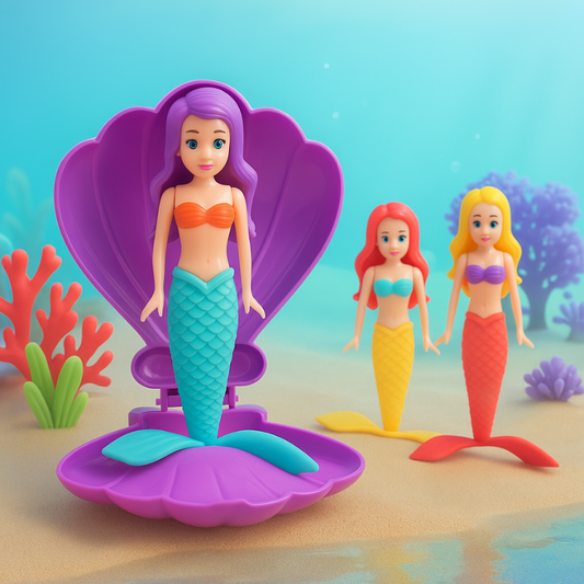 Kids Water Toy | Diving Shell | Spinning Mermaid Figure Unisex Design
