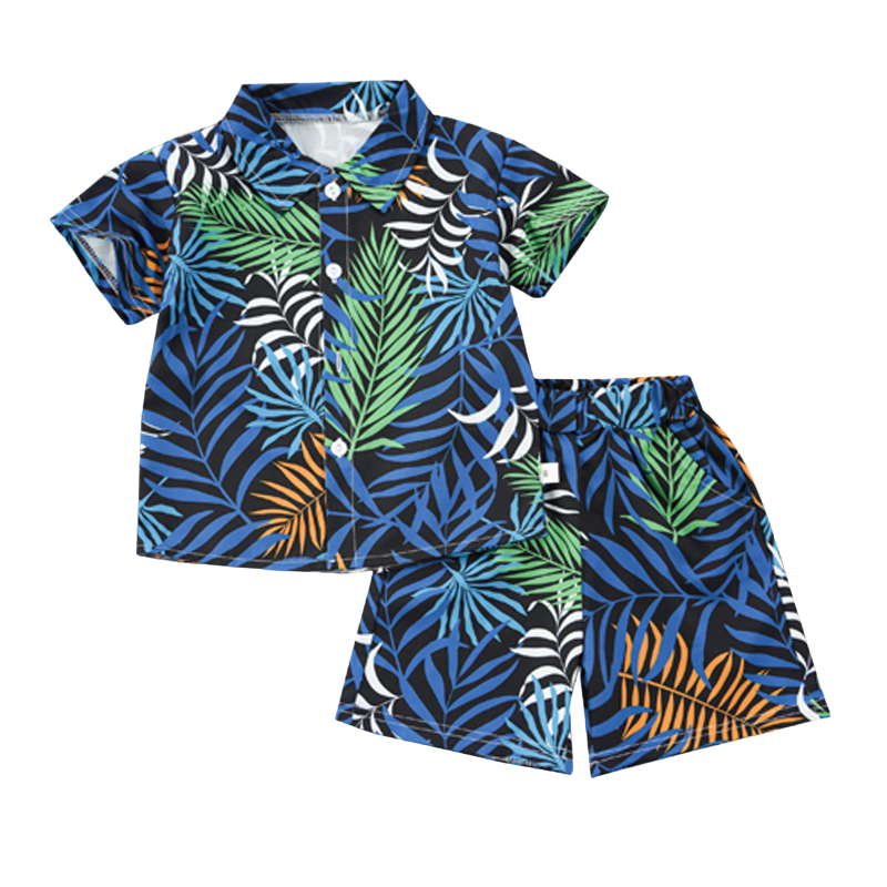 Mini Fashion™ - Fresh & Cheerful - Floral Boys Set
