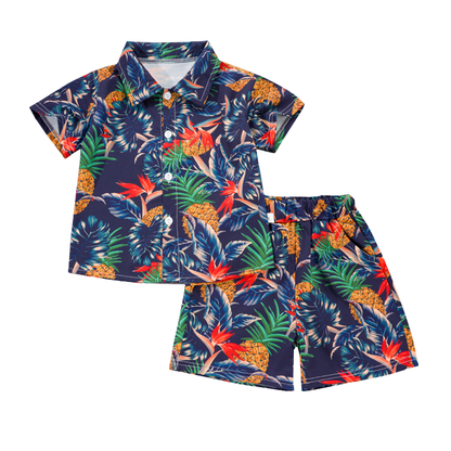 Mini Fashion™ - Fresh & Cheerful - Floral Boys Set