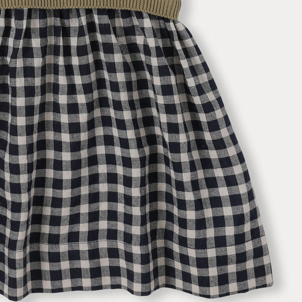 Plaid Patchwork Dress – Trendy & Airy – Checked Dress