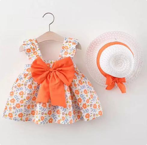 Mini Fashion™ – Sweet & Summery – Fruit Dress (incl. FREE straw hat)
