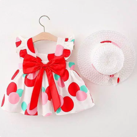 Mini Fashion™ – Sweet & Summery – Fruit Dress (incl. FREE straw hat)