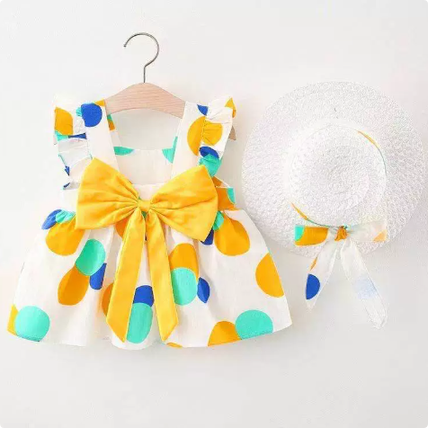 Mini Fashion™ – Sweet & Summery – Fruit Dress (incl. FREE straw hat)