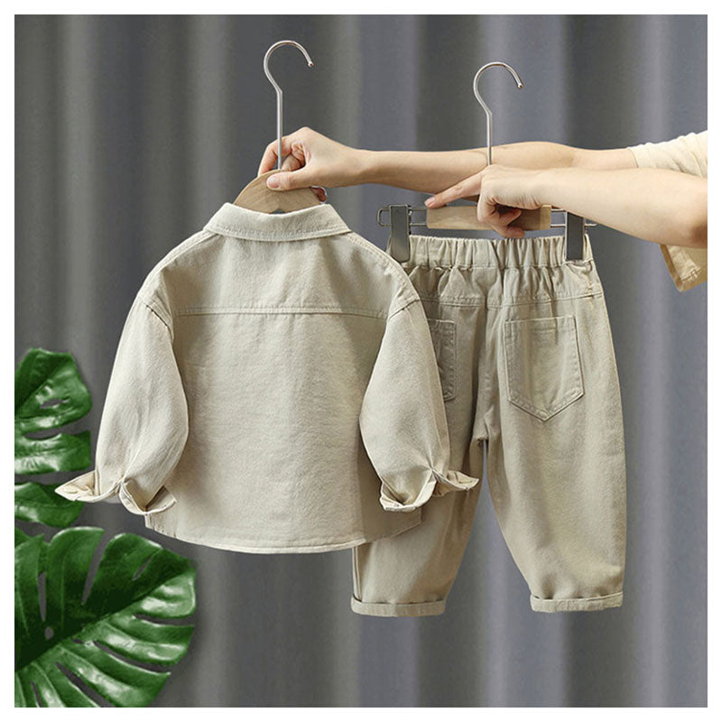 LittleExplorer – Comfortable & Stylish – Kids' Pants & Shirt Set