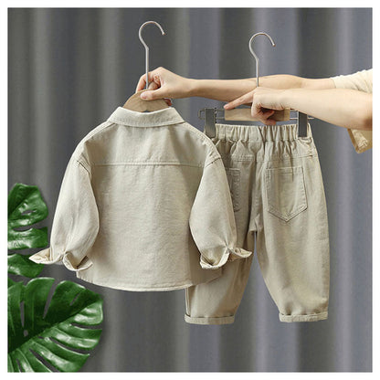LittleExplorer – Comfortable & Stylish – Kids' Pants & Shirt Set