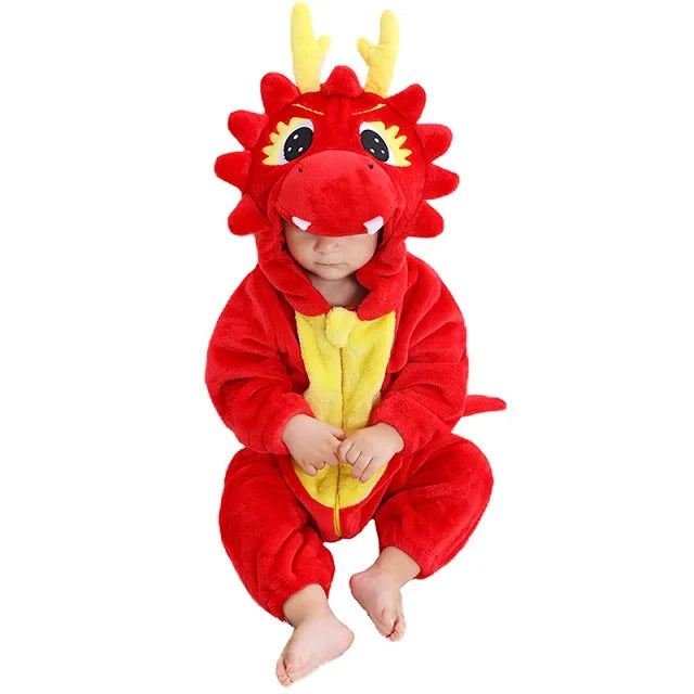 Mini Fashion - Sustainable & Washable - Animal Romper Onesie (0-24 months)