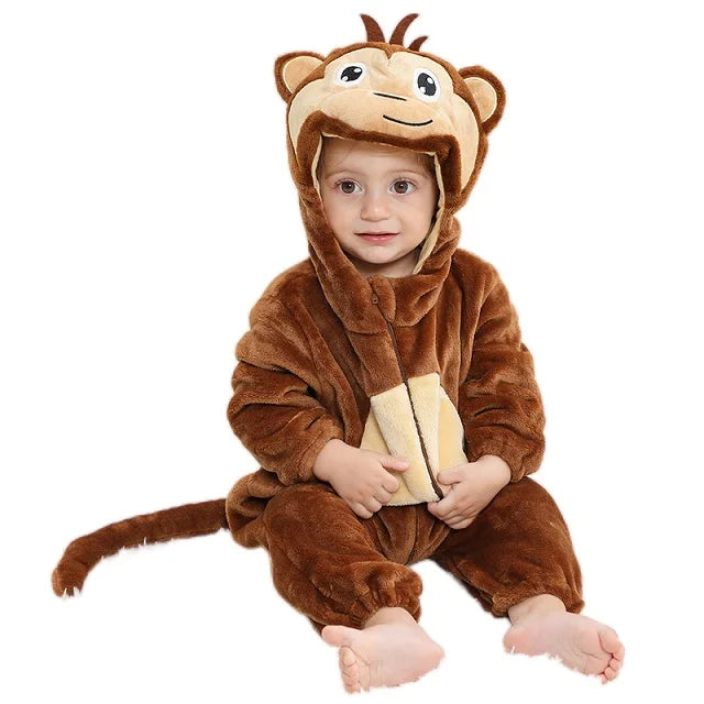Mini Fashion - Sustainable & Washable - Animal Romper Onesie (0-24 months)