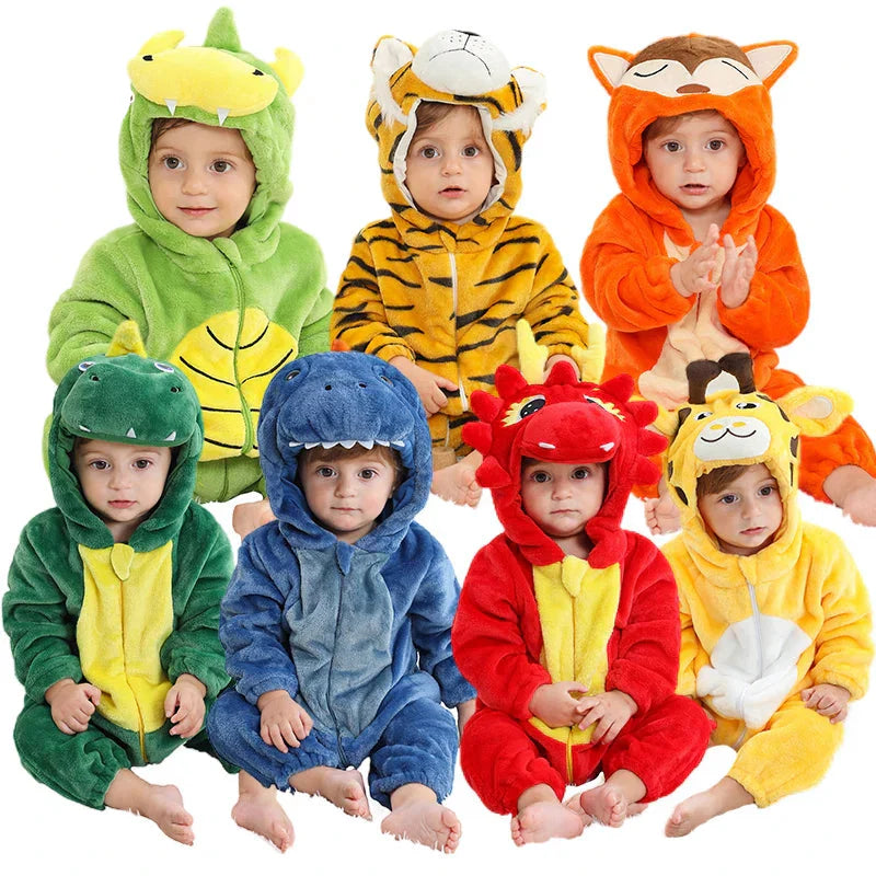 Mini Fashion - Sustainable & Washable - Animal Romper Onesie (0-24 months)