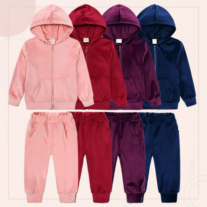 Kids Tales – Warm & Comfortable – Velvet Tracksuit for Children