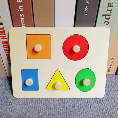 Woods™ - Toddler Puzzle Fun - Geometric Montessori Shapes Puzzle