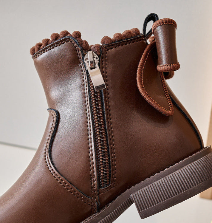 Mini Fashion – Comfort & Style – Leather Ankle Boots
