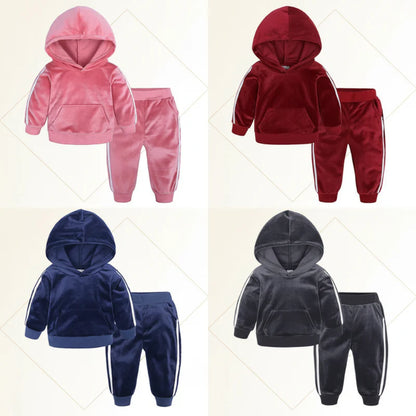 Kids Tales – Warm & Comfortable – Velvet Tracksuit for Children