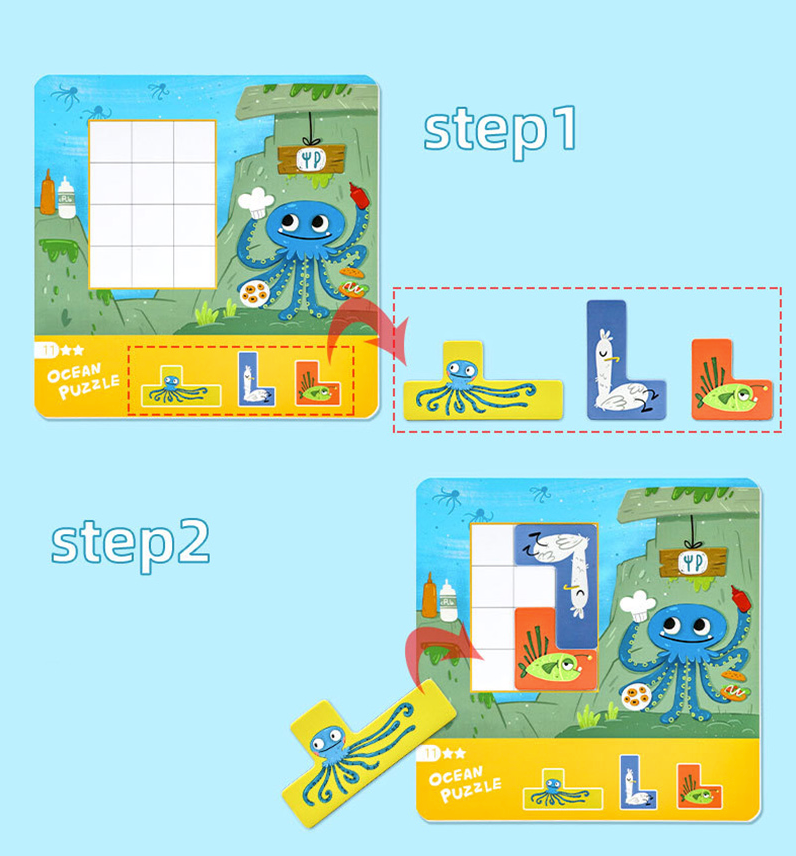 OceanPuzzle™ - Discover all the friends in the ocean! - Ocean animals puzzle