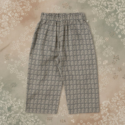 Plaid Cotton Pants – Lightweight & Breathable – Casual Balloon/Harem Style Pants