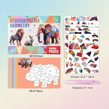 3D Sticker Puzzle – Creative & Educational – Geometric 3D Puzzle