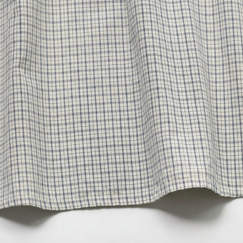 Check Dress – Soft & Breathable – Classic Collar with Puff Sleeves