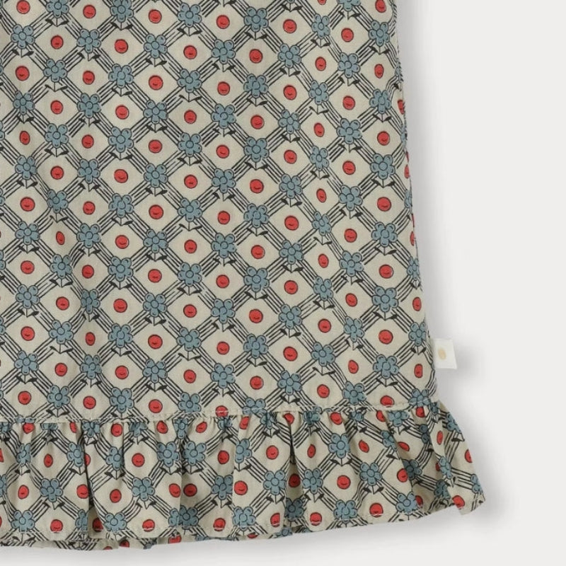 Matching Set – Comfortable & Daisy Print – Bloomer, Skirt & Blouse
