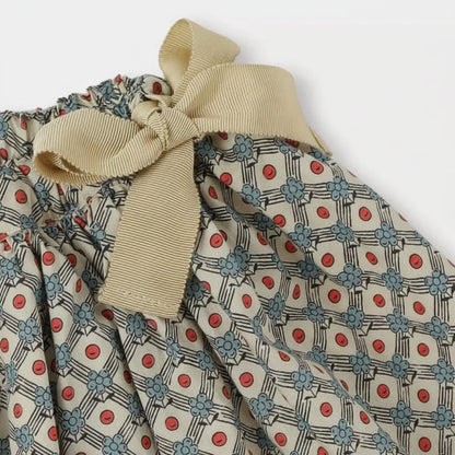 Matching Set – Comfortable & Daisy Print – Bloomer, Skirt & Blouse