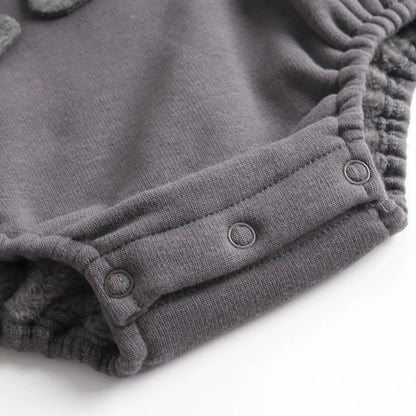 Mini Fashion – Soft Fleece Onesie with Dino Print