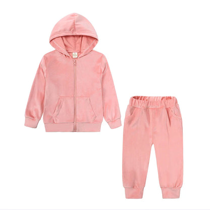 Kids Tales – Warm & Comfortable – Velvet Tracksuit for Children