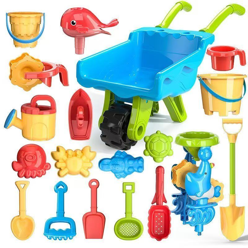 BeachFun – Discovering & Fun – Sand & Beach Wheelbarrow Set