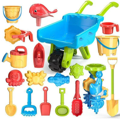 BeachFun – Discovering & Fun – Sand & Beach Wheelbarrow Set